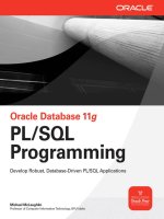 Tài liệu Oracle Database 11g PL/SQL Programming P1 docx