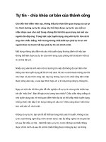 Tài liệu Tự tin - chìa khóa cơ bản của thành công docx