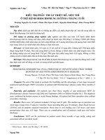 Tài liệu Điều trị phẫu thuật triệt để, một thì ở trẻ bệnh Hirschsprung dưới 3 tháng tuổi pdf