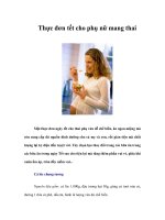 Tài liệu Thực đơn tết cho phụ nữ mang thai ppt