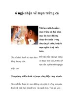 Tài liệu 6 ngộ nhận về mụn trứng cá pdf