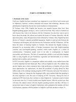 A STUDY ON IMRPOVING SPEAKING SKILL OF THE 1ST YEAR STUDENTS OF PRE INTERMEDIATE LEVEL AT FPT UNIVESITY THROUGH GROUP WORK