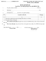 Tài liệu BIỂU MẪU 