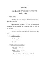 Tài liệu LỊCH SỰ KHI ĐẾN NHÀ NGƯỜI KHÁC (Tiết 2) doc