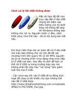 Tài liệu Cách xử lý tắt USB không được doc