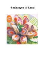 Tài liệu 4 món ngon từ khoai ppt
