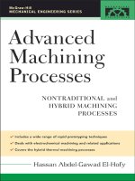 Advanced machining processes