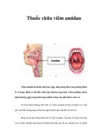 Tài liệu Thuốc chữa viêm amidan pdf