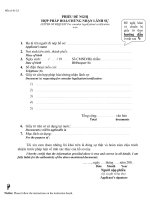 Tài liệu Mẫu phiếu đề nghị hợp pháp hóa chứng nhận lãnh sự doc