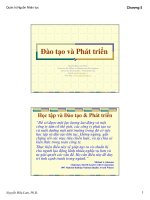 Tài liệu Bài Giảng - Đào tạo và phát triển pptx