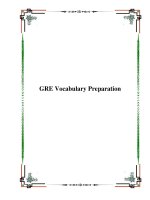 Tài liệu GRE Vocabulary Preparation pptx