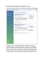 Tài liệu Sao lưu và phục hồi registry trong Windows 7 và Vista docx