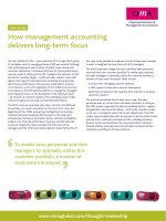 How management accounting delivers long-term focus