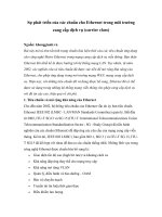 Tài liệu Sự phát triển của các chuẩn cho Ethernet trong môi trường cung cấp dịch vụ (carrier class) doc