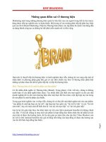 Những quan điểm sai về thương hiệu