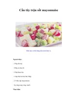 Tài liệu Cần tây trộn sốt mayonnaise ppt