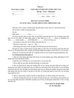 Tài liệu Mẫu đơn xin cấp giấy phép xả nước thải vào hệ thống công trình thuỷ lợi pptx