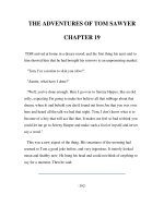 Tài liệu LUYỆN ĐỌC TIẾNG ANH QUA TÁC PHẨM VĂN HỌC-THE ADVENTURES OF TOM SAWYER CHAPTER 19 ppt