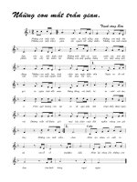 Tài liệu Bài hát những con mắt trần gian - Trịnh Công Sơn (lời bài hát có nốt) pptx