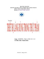 Tiểu luận tìm hiểu thiết bị lắng trong thực phẩm 