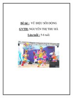 Tài liệu Đề tài : VŨ ĐIỆU SÔI ĐỘNG - Lứa tuổi : 5-6 tuổi ppt