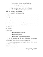 Tài liệu Đơn đăng ký xe pdf