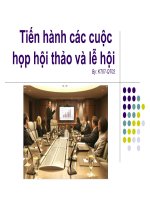 Tài liệu Tiến hành hội họp và lễ hội doc