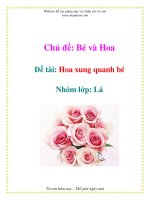 Tài liệu Chủ đề: Bé và Hoa - Đề tài: Hoa xung quanh bé - Nhóm lớp: Lá pdf