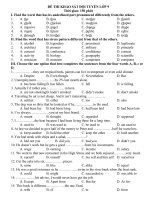 Tài liệu Đề ôn thi học sinh giỏi anh 9 pptx