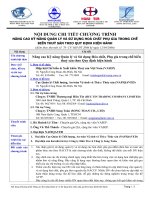 Tài liệu NỘI DUNG CHI TIẾT CHƯƠNG TRÌNH NÂNG CAO KỸ NĂNG QUẢN LÝ VÀ SỬ DỤNG HÓA CHẤT PHỤ GIA TRONG CHẾ BIẾN THỦY SẢN THEO QUY ĐỊNH HIỆN HÀNH doc