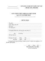 Tài liệu BM.YT.24. - Giấy chứng nhận đã qua thời hạn thực hành tại cơ sở hợp pháp docx