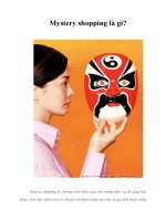 Tài liệu Mystery shopping là gì? ppt