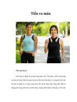 Tài liệu Tiểu ra máu docx