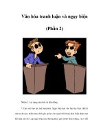 Tài liệu Văn hóa tranh luận và ngụy biện (Phần 2) docx