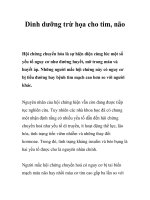 Tài liệu Dinh dưỡng trừ họa cho tim, não doc