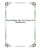 Tài liệu Oracle Database 10g - New Features For Administrators doc