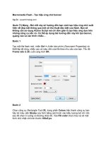 Tài liệu Macromedia Flash - Tạo hiệu ứng chữ banner ppt