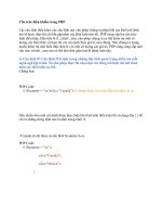 Tài liệu PHP Tutorial part6 doc
