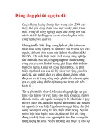 Tài liệu Đừng lãng phí tài nguyên đất doc