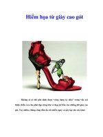 Tài liệu Hiểm họa từ giày cao gót docx