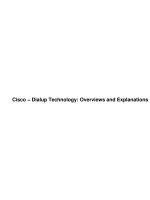 Tài liệu Cisco − Dialup Technology: Overviews and Explanations doc