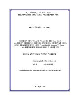 Nghiên cứu thành phần bọ trĩ hại lạc và thiên địch của chúng, đặc điểm sinh vật học, sinh thái học của loài frankinella intonsa trybon và biện pháp phòng trừ ở nghệ an 