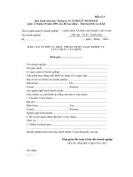 Tài liệu BIỂU MẪU 