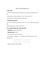 Tài liệu Tóan 1 - TIẾT 13 : BẰNG NHAU, DẤU = docx