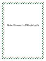 Ca dao chủ đề khuyến học cổ xưa pptx