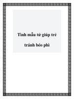 Tình mẫu tử giúp trẻ tránh béo phì doc