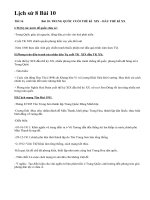 Lịch sử 8 Bài 10