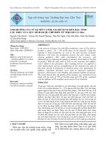 ẢNH HƢỞNG CỦA TỶ LỆ MỠ VÀ PHỤ GIA BỔ SUNG ĐẾN ĐẶC TÍNH CẤU TRÚC CỦA XÚC XÍCH ĐƢỢC CHẾ BIẾN TỪ THỊT DÈ CÁ TRA pptx