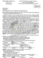 Đề thi đại học môn Tiếng anh năm 2013 - Mã đề 693 - Khối A pdf