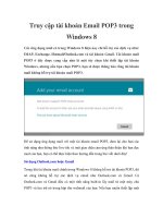 Truy cập tài khoản Email POP3 trong Windows 8 pot